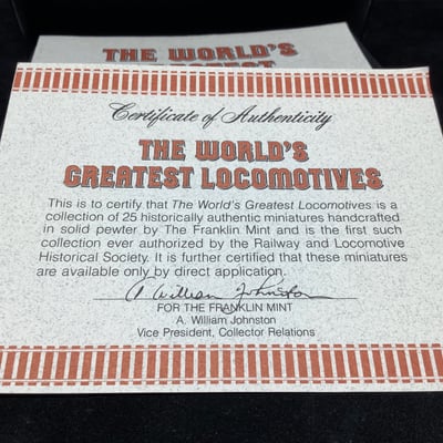 Franklin Mint - The World’s Greatest Locomotives - Image 2 of 14