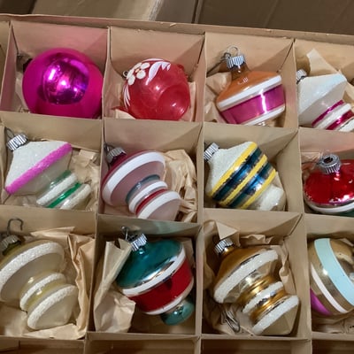 Vintage Christmas Ornaments - Image 8 of 12