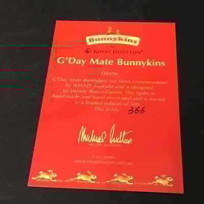 Royal Doulton Bunnykins - G'Day Mate - Image 7 of 7