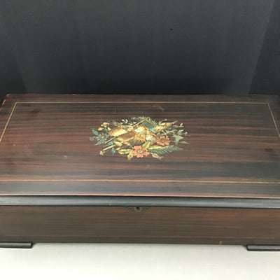 Vintage Cylinder Music Playing Box - Image 3 of 8