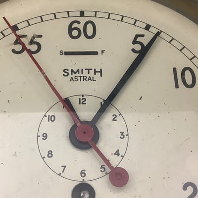 RMS Queen Mary Original Mounted Ship’s Clock and Brochures  - Image 3 of 11