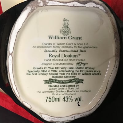Royal Doulton Grant's 25yr Scotch Whiskey - Image 4 of 7