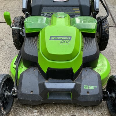 Greenworks Pro 60V Self-Propelled Lawn Mower with Dual Batteries and Charger - Image 6 of 8