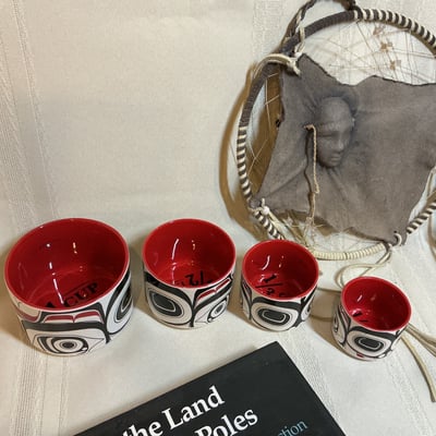 Northwest Coast Indigenous Art Books and Totem Pole Themed Tableware - Image 2 of 8