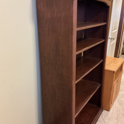 Wooden bookshelf and cabinet - Image 5 of 5