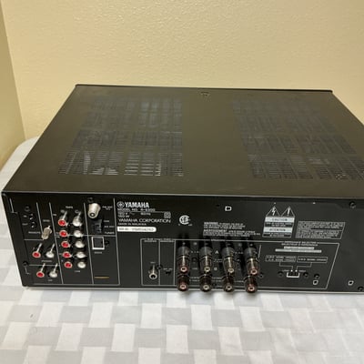 Technics turntable with Yamaha receiver, Bose speakers, and CD collection - Image 7 of 8