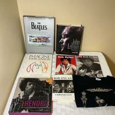 Beatles, Lennon, and Dylan music book collection  - Image 1 of 3