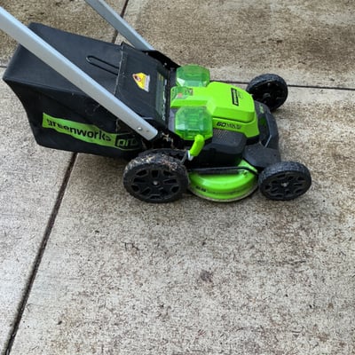 Greenworks Pro 60V Self-Propelled Lawn Mower with Dual Batteries and Charger - Image 2 of 8
