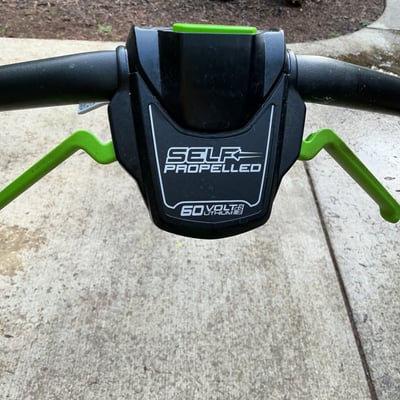 Greenworks Pro 60V Self-Propelled Lawn Mower with Dual Batteries and Charger - Image 5 of 8