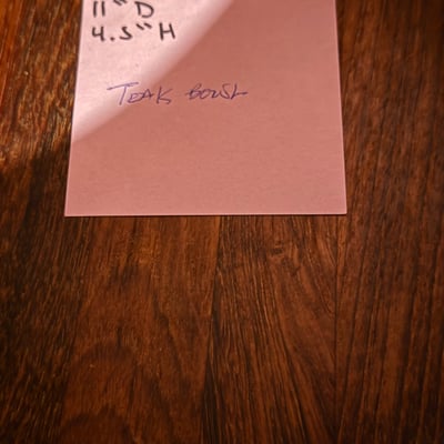 Danish Designs TEAK wooden round bowl - Image 9 of 10