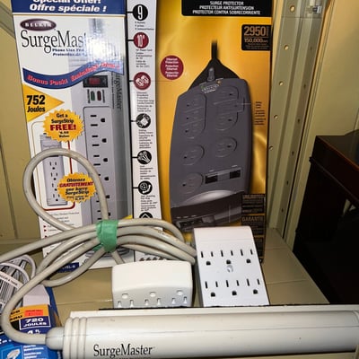 Surge protectors, power strips, and a UPS backup battery - Image 5 of 5