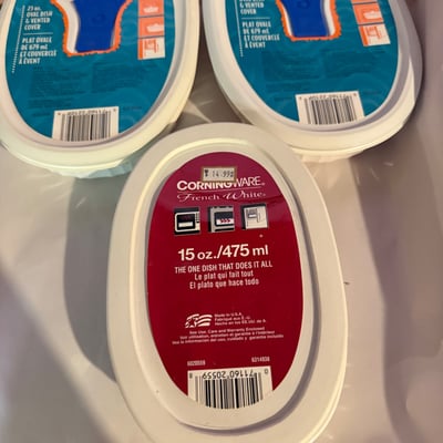 CorningWare French White bakeware set with ramekins - Image 19 of 29