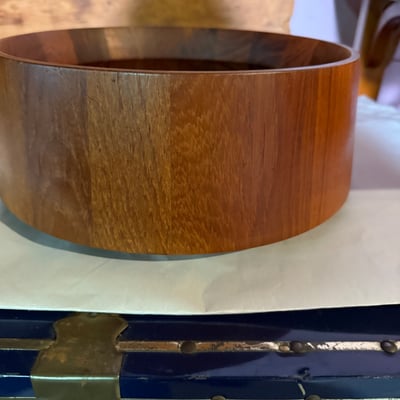 Danish Designs TEAK wooden round bowl - Image 4 of 10