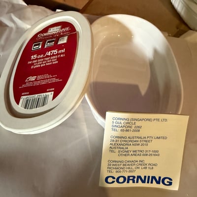 CorningWare French White bakeware set with ramekins - Image 21 of 29