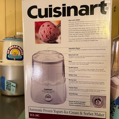 Cuisinart Frozen Yogurt, Ice Cream & Sorbet Maker with Box - Image 3 of 6