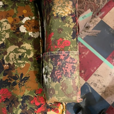 Vintage Small & Boyes floral swivel armchair - Image 6 of 9