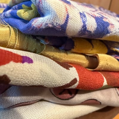 Stack of folded fabrics - Image 2 of 3