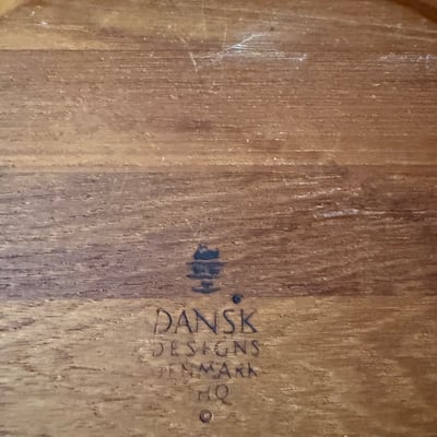 Danish Designs TEAK wooden round bowl - Image 7 of 10