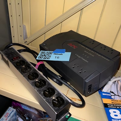 Surge protectors, power strips, and a UPS backup battery - Image 3 of 5