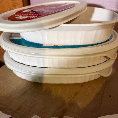 CorningWare French White bakeware set with ramekins - Image 4 of 29