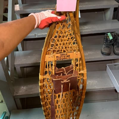 Vintage wooden snowshoe - Image 3 of 4