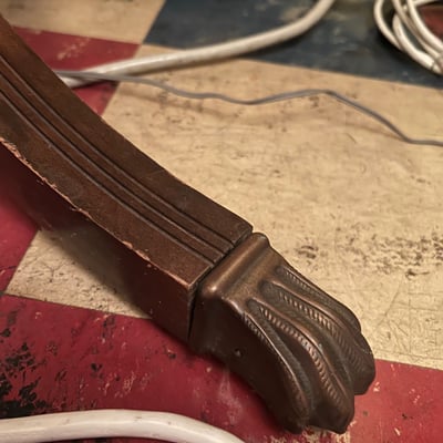 Antique four-legged Pedestal Duncan Phyfe-style Dining Table - Image 8 of 10