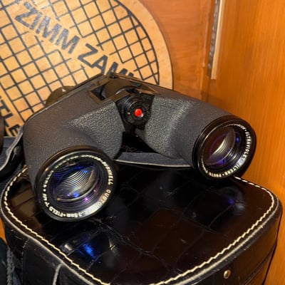 White ice skates with binoculars and protective gear - Image 3 of 4