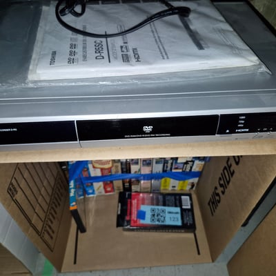Toshiba DVD recorder with DVD collection and video head cleaner - Image 2 of 7