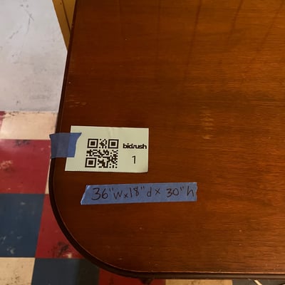 Antique four-legged Pedestal Duncan Phyfe-style Dining Table - Image 3 of 10