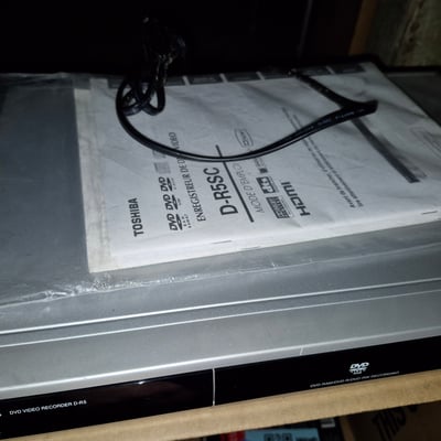 Toshiba DVD recorder with DVD collection and video head cleaner - Image 3 of 7