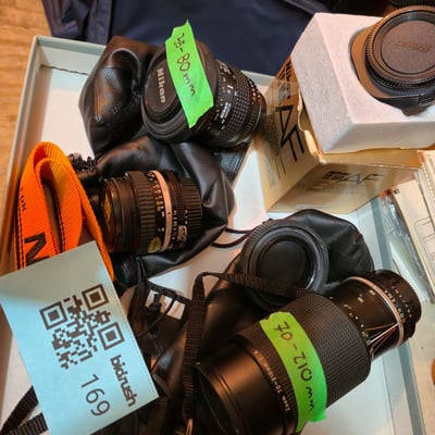 Nikon camera lenses and TC-16A teleconverter - Image 1 of 5