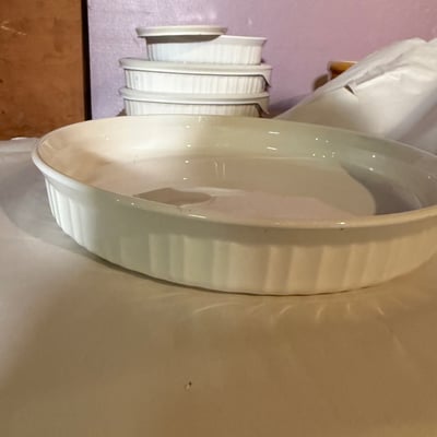 CorningWare French White bakeware set with ramekins - Image 5 of 29