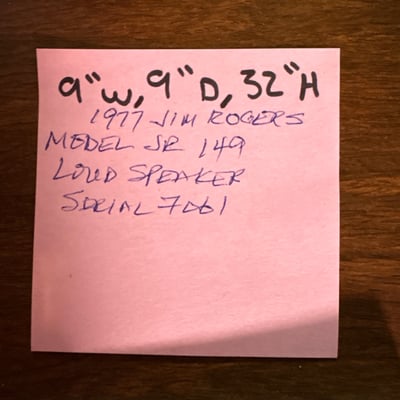 Pair Vintage Jim Rogers JR149 Loudspeakers - Image 12 of 12