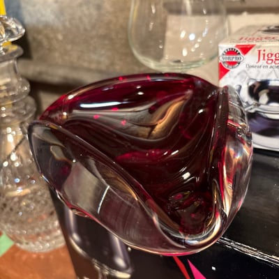 Vintage West Bend Penguin Ice Bucket & MCM Ruby Art Glass Ashtray & More - Image 1 of 8