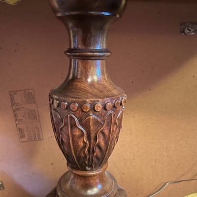 Antique four-legged Pedestal Duncan Phyfe-style Dining Table - Image 10 of 10