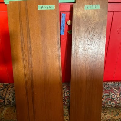 Mid-Century Modern Teak Danish MCM 1-bay shelving system wall unit - Image 5 of 12