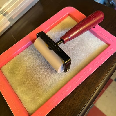 Speedball 3-inch Soft Rubber Brayer with Tray and Original Box - Image 3 of 6