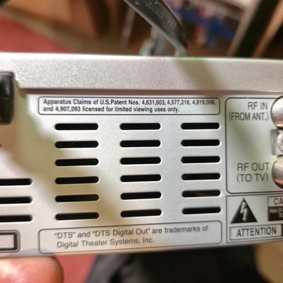 Toshiba DVD recorder with DVD collection and video head cleaner - Image 7 of 7