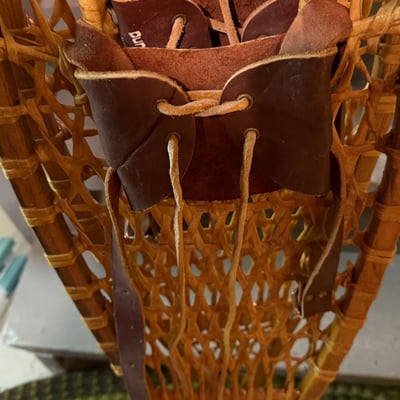 Vintage wooden snowshoe - Image 2 of 4
