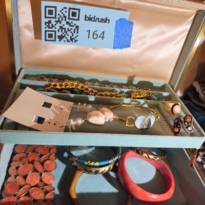 Assorted bracelets, bangles, earrings, and rings - Image 1 of 7