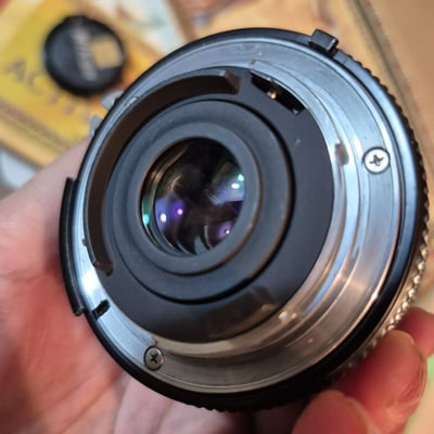 Nikon film camera with lenses and accessories - Image 6 of 7