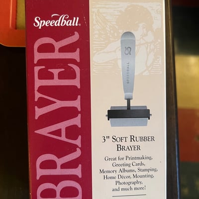 Speedball 3-inch Soft Rubber Brayer with Tray and Original Box - Image 2 of 6