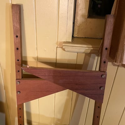 Mid-Century Modern Teak Danish MCM 1-bay shelving system wall unit - Image 9 of 12