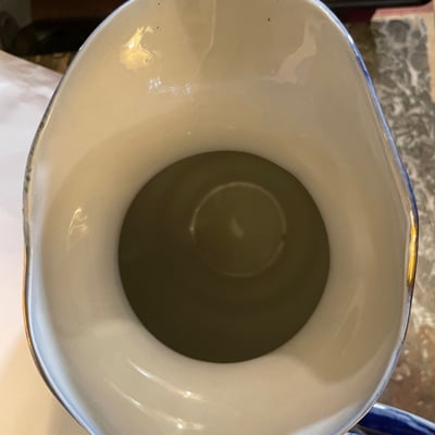 Antique Wash Jug & Basin w Gilt by Woods & Sons England - Image 4 of 13