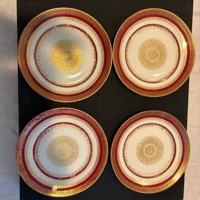 Vintage Limoges GDA Dessert Plates - Image 1 of 3
