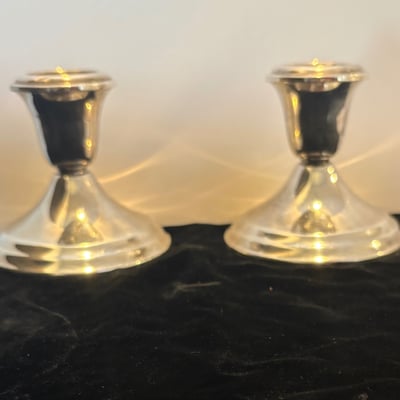 Gorham Sterling Silver Candlesticks  - Image 4 of 6