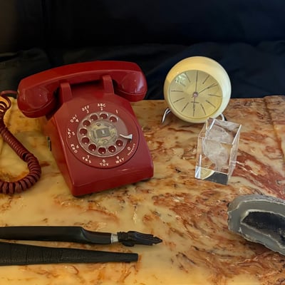 MCM Desk Set With Bakelite Blotter  - Image 1 of 13