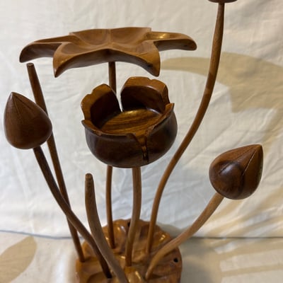 Monkey Pod Carved Wooden Pieces from the Phillipines  - Image 11 of 15