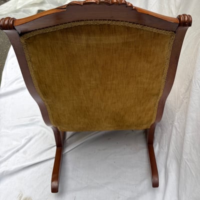 Ladies Victorian Walnut Rocker  - Image 5 of 6