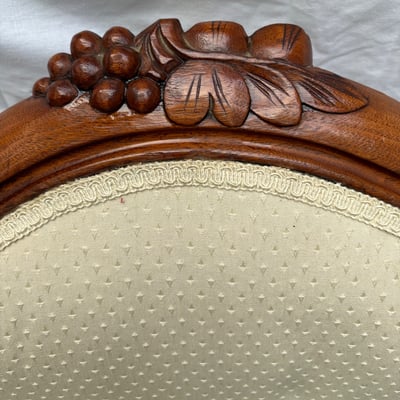 Ladies Victorian Walnut Rocker  - Image 3 of 6